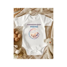 Lupi Babaanne Yazılı Bebek Zıbın % 100 Pamuk 46 ekru