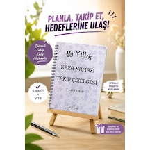10 Yıllık Kaza Namazı Takip Çizelgesi, İslami Planlayıcı, Namaz Takibi Beyaz