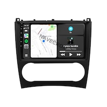 Mercedes C Seri W203 2004-07 9 Uyumlu Androıd Multimedya Gerçek 2/32 Kablosuz Carplay Geri Görüş Kameralı 9"
