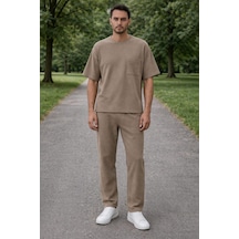Alexandergardi Alexandergardı Cep Detaylı Basic T-shirt Bej