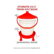 Otomatik 23 Litre Kova Şamandıralı Ayaklı Tavuk-kaz Suluk Üstten Dolum