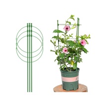 Padalink Bitki Tırmanma Desteği 45cm - Dayanıklı Plastik-fiberglas Çemberli Süs Bitkisi İçin Tırmanma Aracı