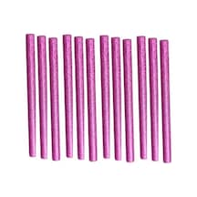Mühür Mumu Simli Çubuk Sıcak Tutkal 7Mm X 10Cm 12 Li Pembe Renk