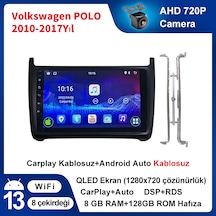 Volkswagen Polo 2010-2017 Yıl Multimedya 8-128 Gb Navigasyon