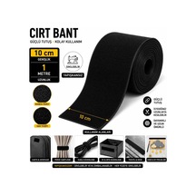 Paşateks Siyah Cırt Bant 10 Cm X 1 Metre Yapışkansız Velcro Bant Dikilebilir Kanca Hav Bant