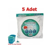 Motek Mop Microfiber Yedek Püskül Yedek Başlık 5'li