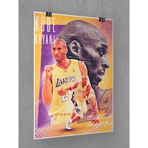 Kobe Bryant Poster 45x60cm Nba Los Angeles Lakers Afiş - Kalın Poster Kağıdı Dijital Baskı