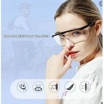 Koruyucu Gözlük-Şeffaf Çalişma Gözlüğü Genel Kullanım 12  Adet