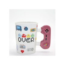 10 Adet Game Over Porselen Kupa Porselen Bardak 12x13 Cm Kahve Ve Çay İçin Mug