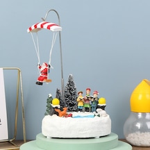 Mufunye Döner Işıklı Müzikli Noel Geyik Dekoru - Ev Dekorasyonu İçin Şık Ve Dayanıklı