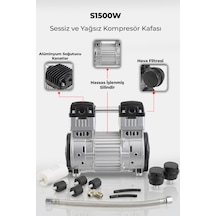 R.m.d Kompresör Kompresör Kafası Sessiz Ve Yağsız - Sh1500w