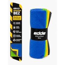 Edde Araba Araç Oto Mikrofiber 4'lü Dürüm Bez 30x30cm Oto Ve Ev Bezleri