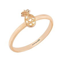 Rose Altın Ananas Yüzük 14K Gold 364012467