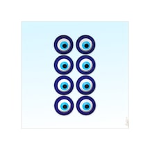 Nazar Boncuğu Dekoratif Duvar 3D Sticker - 13,5Cm X 8 Adet