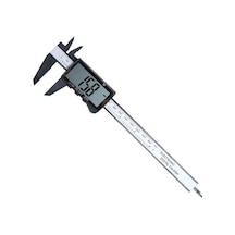 150mm Dijital Kumpas - 3 Düğmeli Geniş Ekran Kalınlık Ölçer - Kutulu + Yedek Pil