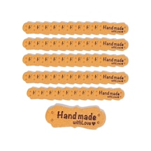 Suntek 50 Adet El Yapımı Etiketler Sanatları Dıy Delikli Sarı