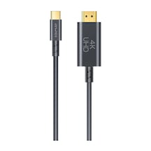 Awei Cl-212t Usb-c / Type-c - Hdmı 4k 30hz Hd Adaptör Kablosu, Uzunluk: 1.8m Siyah