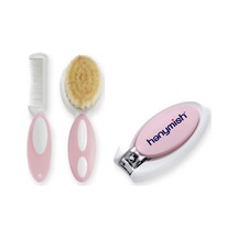 Tarak & Tırnak Bakım Seti 2 Parça: Chicco Tarak-fırça + Hanymish Tırnak Makası - Pembe