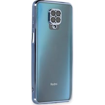 Newface Xiaomi Redmi Note 9 Pro Kılıf Razer Lensli Silikon - Açık Mavi Açık Mavi