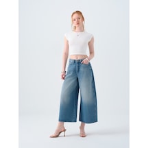 Horse Baggy Fit Kadın Pantolon Denim