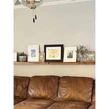 Doğal Ahşap 15x50x4 Cmtek'li Gizli Bağlantılı Raf Ahşap