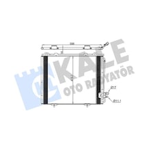 Kale 381300 Klima Radyatörü Kondanser - Mercedes E-class 1997-2003 E 240 T Klimalı Modeller A2108300270 - A2108300570 - 2108300270 - 2108300570