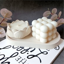 Pinterest Beyaz Stant Bubble Kokulu Mum Ve Gül Mum Seti Diğer