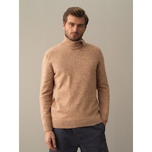 Xint Camel Regular Fit Balıkçı Yaka Kazak 801651