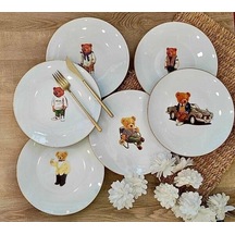 Roy King Bear 6 Lı Servis Tabak 27 Cm