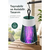 Elektrikli Sinek Öldürücü Mor Işıklı Taşınabilir Haşere Lambası Tek Tuşlu Cihaz