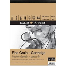Daler Rowney Fine Grain Cartridge Eskiz Blok - A4 - 160Gr - 30Yp