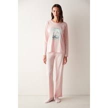 Penti Base Joy Pantolon Pembe Pijama Takımı