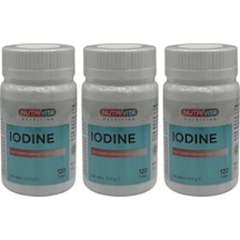 Nutrivita Nutrition Iodine 150 Μg İyot 3x120 Tablet