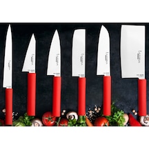 Lazbisa Asia Mutfak Et Ekmek Sebze Meyve Soğan Salata Şef Bıçak Seti 6'lı
