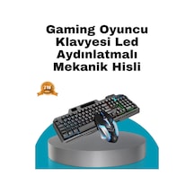 Buğz Mekanik Oyuncu Seti Led Işıklandırma Ve Ergonomik Mouse Diğer