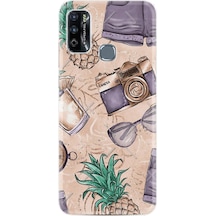Infinix Hot 10 Play Kılıf Resimli Desenli Baskılı Silikon Monkey Butterfly 1357