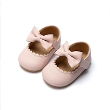 Pembe Bebek Kız Ayakkabı Ilmek Velcro Kauçuk Yumuşak Kaymaz Taban Yenidoğan Bebek İlk Yürüyüşe Yürüyor Prenses Ayakkabı Beşik Ayakkabı