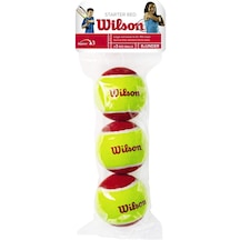 Wilson Starter Red 3lü Çocuk Tenis Topu Kırmızı Noktalı Wrt137001