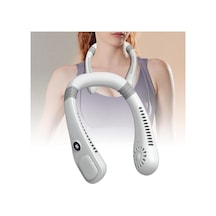 Tastech Boyuna Asmali Vantilatör Mini Klima Led Göstergeli 5 Hiz Kademeli Serinletici Fan Hava Soğutucu Beyaz