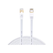 Ancheyn Cat7 Ethernet Rj45 Modem İnternet Kablosu 10gbps 600mhz Flat Kablo 15 Metre 4964