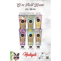 6'lı 50 Ml Love Kisses, Pure Love, Summer Dream, The Adventure, Empress, Soul Beauty El Kremi Ve Rosie