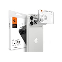 Apple Uyumlu iPhone 18 Pro İle Uyumlu Kamera Lens Koruyucu Tam Kaplayan Cam Kolay Kurulum Glas.tr Ez Fit Optik Pro Xl Silver - Agl12038 Diğer