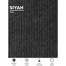Beylini Siyah Halıfleks Zemin Yer Kaplama 3 Mm Kalınlığında Rip Halı Duvardan Duvara Halıflex Organizasyon Davet