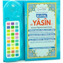 Çocuklar İçin Sure Dua Öğreten Cihaz Sesli Yasini Şerif Kitabı Mavi
