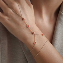 Cherry By Özkonak Kırmızı Kalp Şahmeran Altın