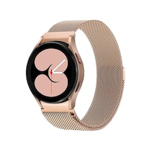 Newface - 569 - Samsung Galaxy Watch 4 Metal Mıknatıslı Kordon - Kmrsfres - - Gold
