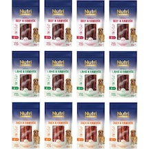 Nutri Canin Rawhide 3 Çeşit Karma Köpek Ödülü 80 Gr. X 12 Adet