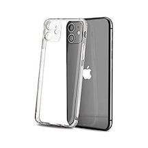 Gor İphone 12 Pro 6.1 İnch Kılıf Kamera Korumalı Şeffaf Silikon Kılıf- 5775 Mh-hs8677-6727