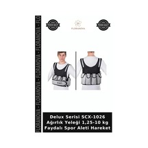 Delux Serisi Scx-1026 Ağırlık Yeleği 1,25-10 Kg Faydalı Spor Aleti Hareket Belirtilmemiş