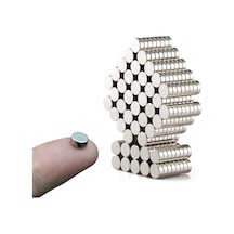 Dünya Magnet 50 Adet - Yuvarlak Neodyum Mıknatıs, 6x3 Mm, Güçlü Magnet, N35 Kalite